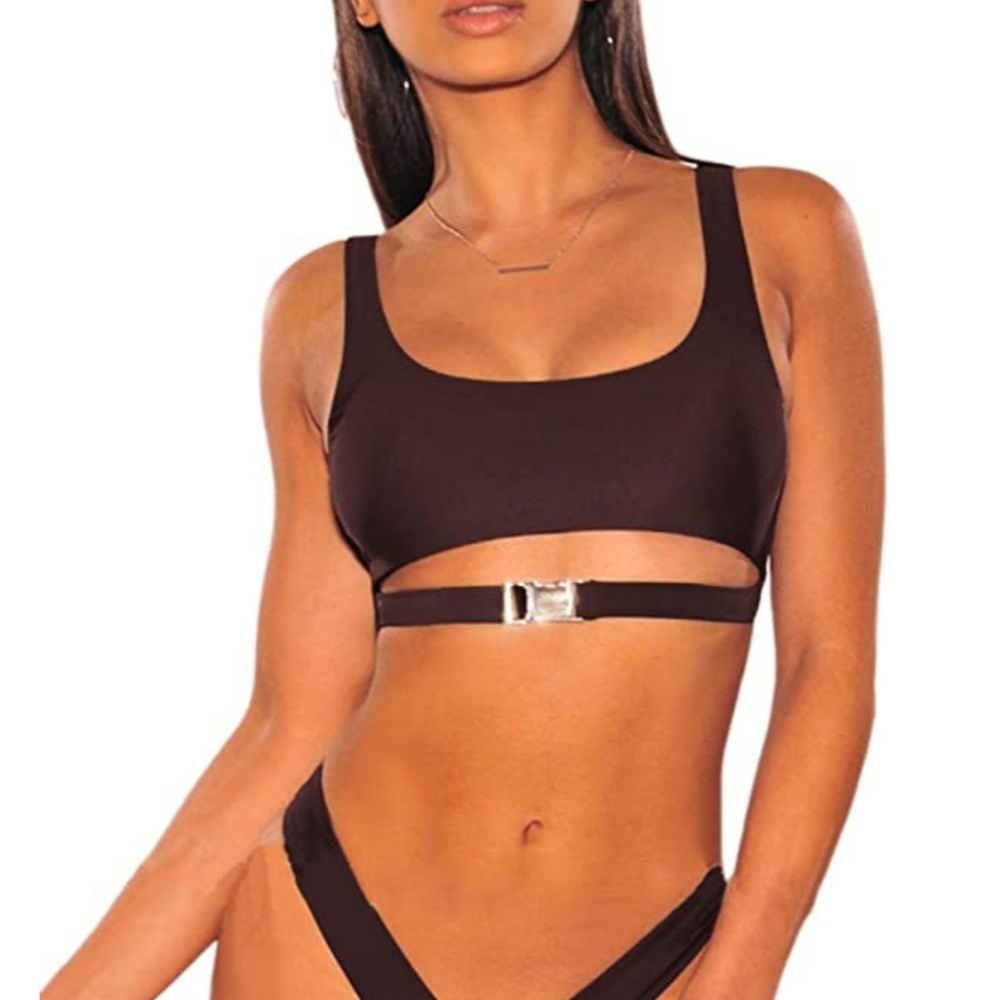Women's Swimsuit Bikini Top with Buckle